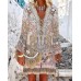 Bohemian V-neck irregular positioning digital printed dress HF2313-03-04 Bohemian V-neck irregular positioning digital printed dress HF2313-03-04